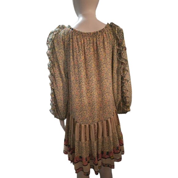 Free People Flowers In Your Hair Ruffle Dress. - Picture 4 of 5